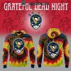 Seattle Kraken Grateful Dead 2025 Crazy Rock Night Hoodie T-Shirt