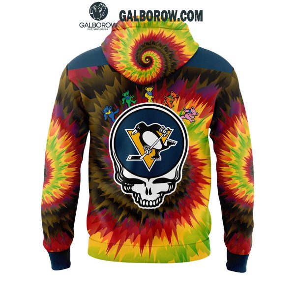 Pittsburgh Penguins Grateful Dead 2025 Crazy Rock Night Hoodie T-Shirt