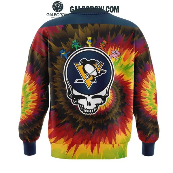 Pittsburgh Penguins Grateful Dead 2025 Crazy Rock Night Hoodie T-Shirt