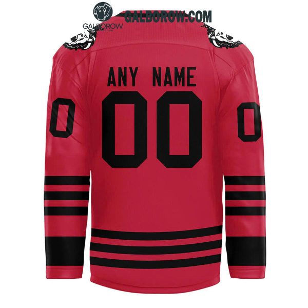 Reading Royals Red Knights 2025 Lions Heart Personalized Hockey Jersey