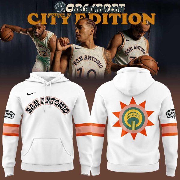 San Antonio Spurs 2024_2025 City Edition Celebration Hoodie T-Shirt