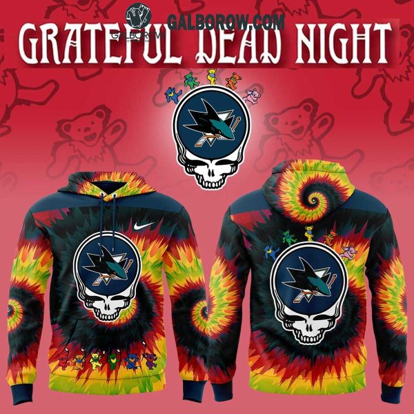 San Jose Sharks Hockey Crazy Grateful Dead Night 2025 Hoodie T-Shirt