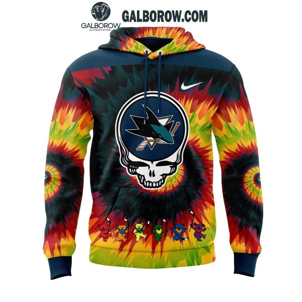 San Jose Sharks Hockey Crazy Grateful Dead Night 2025 Hoodie T-Shirt