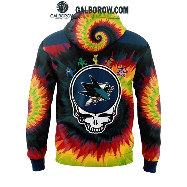 San Jose Sharks Hockey Crazy Grateful Dead Night 2025 Hoodie T-Shirt