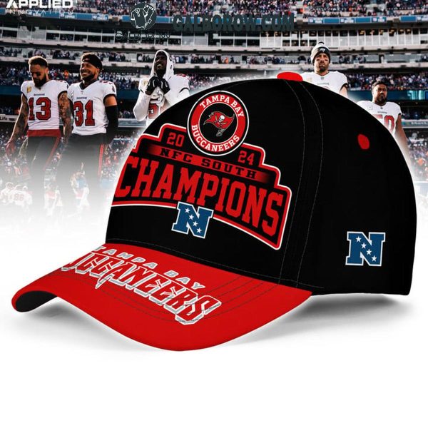 Tampa Bay Buccaneers NFC South Champions 4-Straight 2024 Black Cap