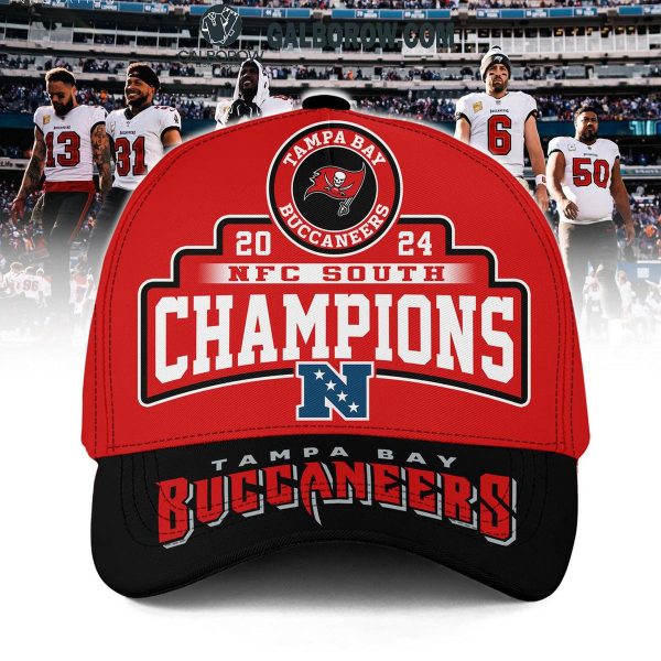 Tampa Bay Buccaneers NFC South Champions 4-Straight 2024 Cap Red