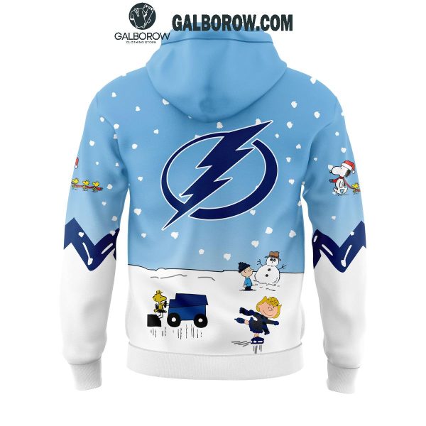 Tampa Bay Lightning Holidays With Peanuts Snoopy Anniversary 2025 Hoodie T-Shirt