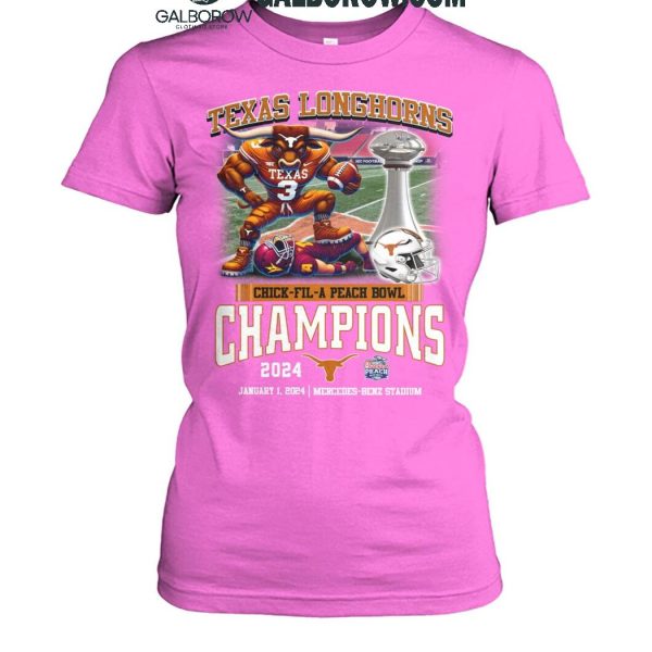 Texas Longhorns Chick fil a Peach Champions 2024 Football Champs T Shirt