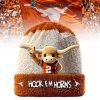 Texas Longhorns Football Hook ‘Em Horns 2025 Beanie Hat Orange Version