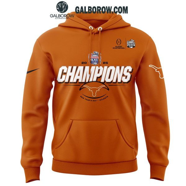 Texas Longhorns True Football Chick-fil-A Peach Bowl Champions 2025 Hoodie T-Shirt