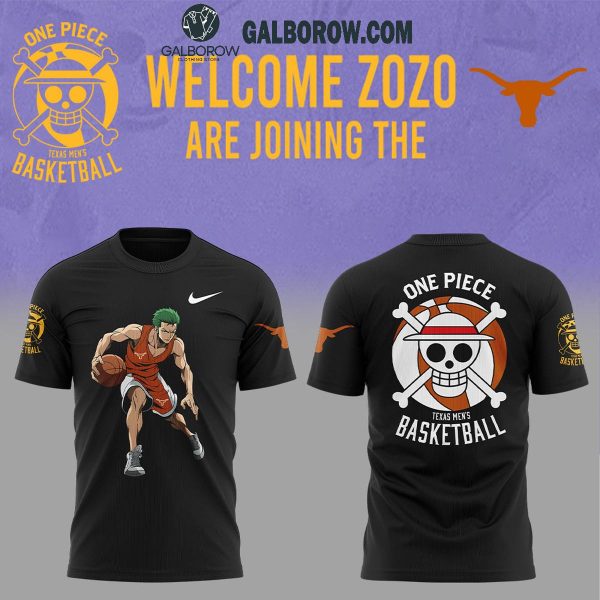 Texas Longhorns Zoro One Piece Basketball 2025 Hoodie T-Shirt