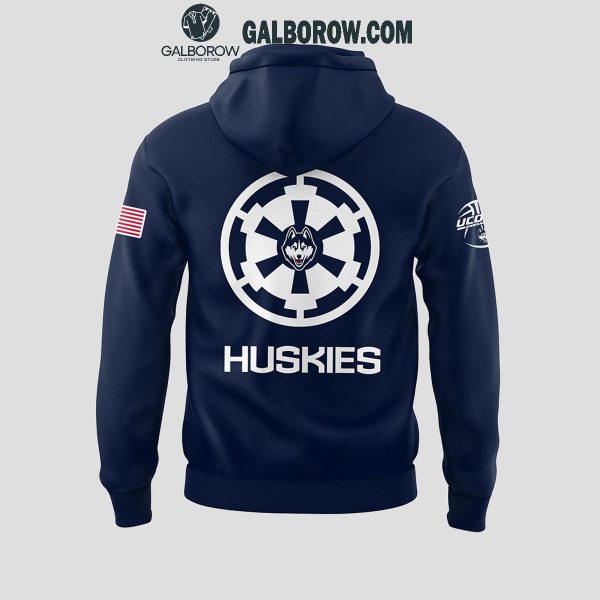 Uconn Huskies Basketball x Stars Wars 2025 Stormtrooper Hoodie T-Shirt