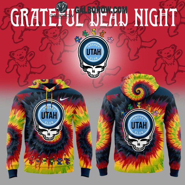 Utah Hockey Club Grateful Dead 2025 Crazy Rock Night Hoodie T-Shirt