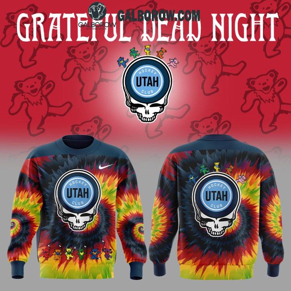 Utah Hockey Club Grateful Dead 2025 Crazy Rock Night Hoodie T-Shirt