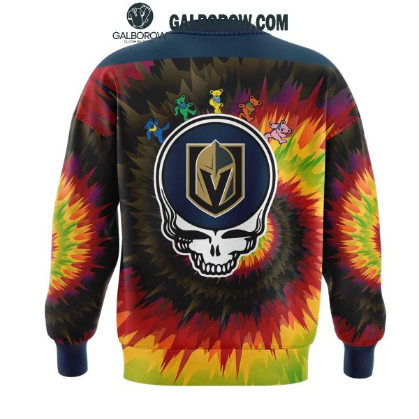 Vegas Golden Knights Grateful Dead 2025 Crazy Rock Night Hoodie T-Shirt