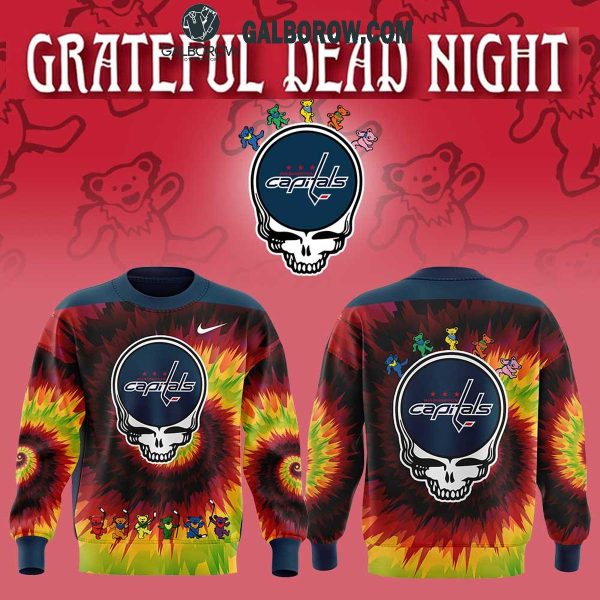 Washington Capitals Hockey Crazy Grateful Dead Night 2025 Hoodie T-Shirt