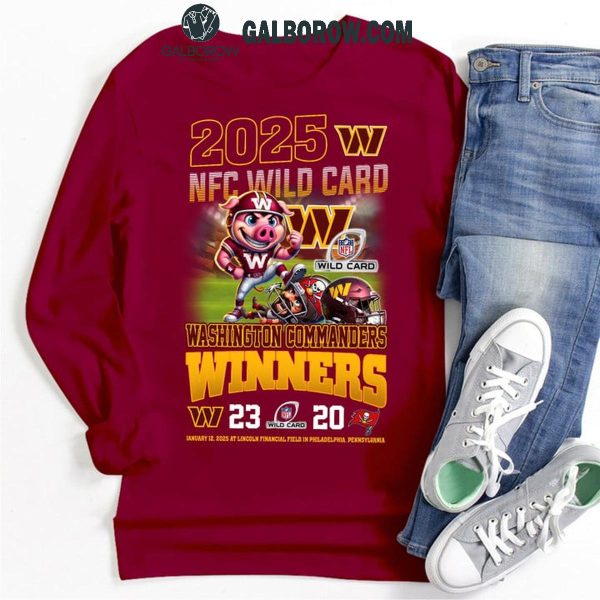 Washington Commanders 2025 NFC Wild Cards Winner Beat Tampa Bay T-Shirt