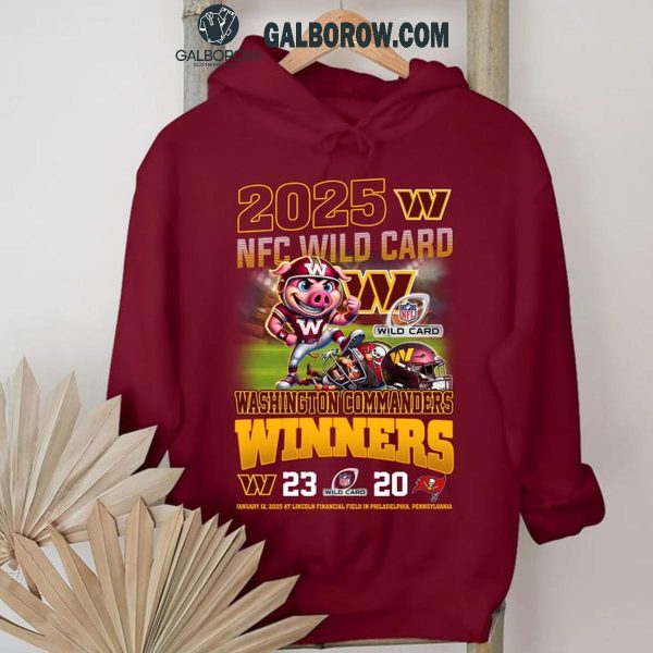 Washington Commanders 2025 NFC Wild Cards Winner Beat Tampa Bay T-Shirt