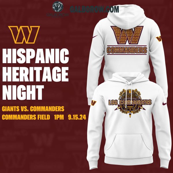 Washington Commanders Celebrating 2025 Hispanic Heritage Night Hoodie T-Shirt