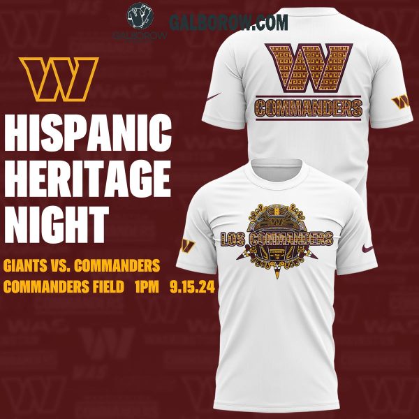 Washington Commanders Celebrating 2025 Hispanic Heritage Night Hoodie T-Shirt