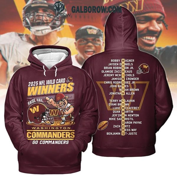 Washington Commanders NFC Wild Cards Winners 2025 Go Commanders Hoodie T-Shirt