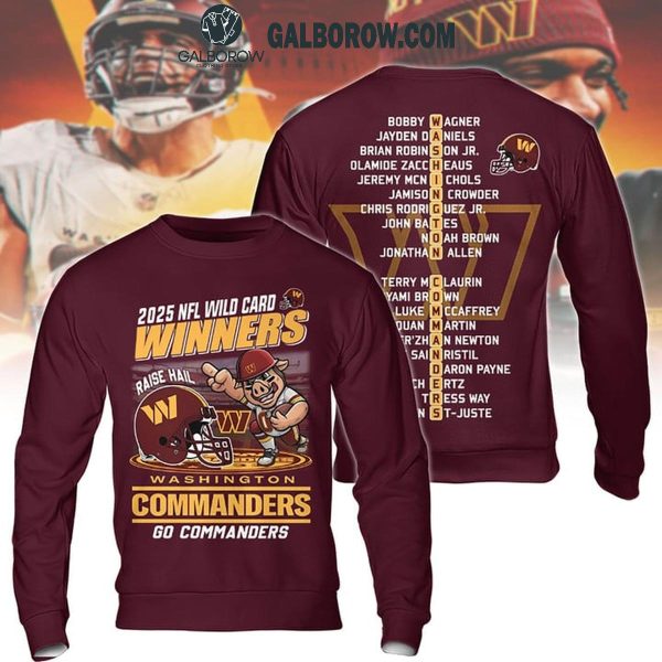 Washington Commanders NFC Wild Cards Winners 2025 Go Commanders Hoodie T-Shirt