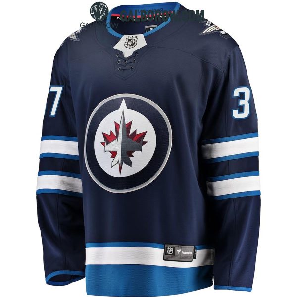 Winnipeg Jets Connor Hellebuyck 2025 Congratulations 300 Career Wins Hockey Jersey